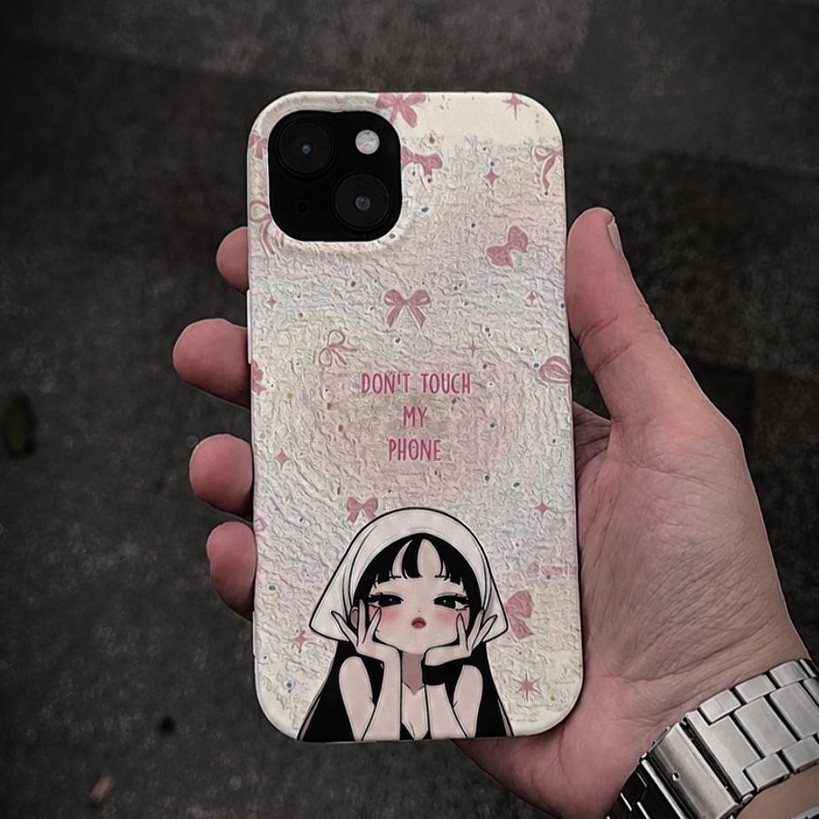 Dont touch İphone kılıf